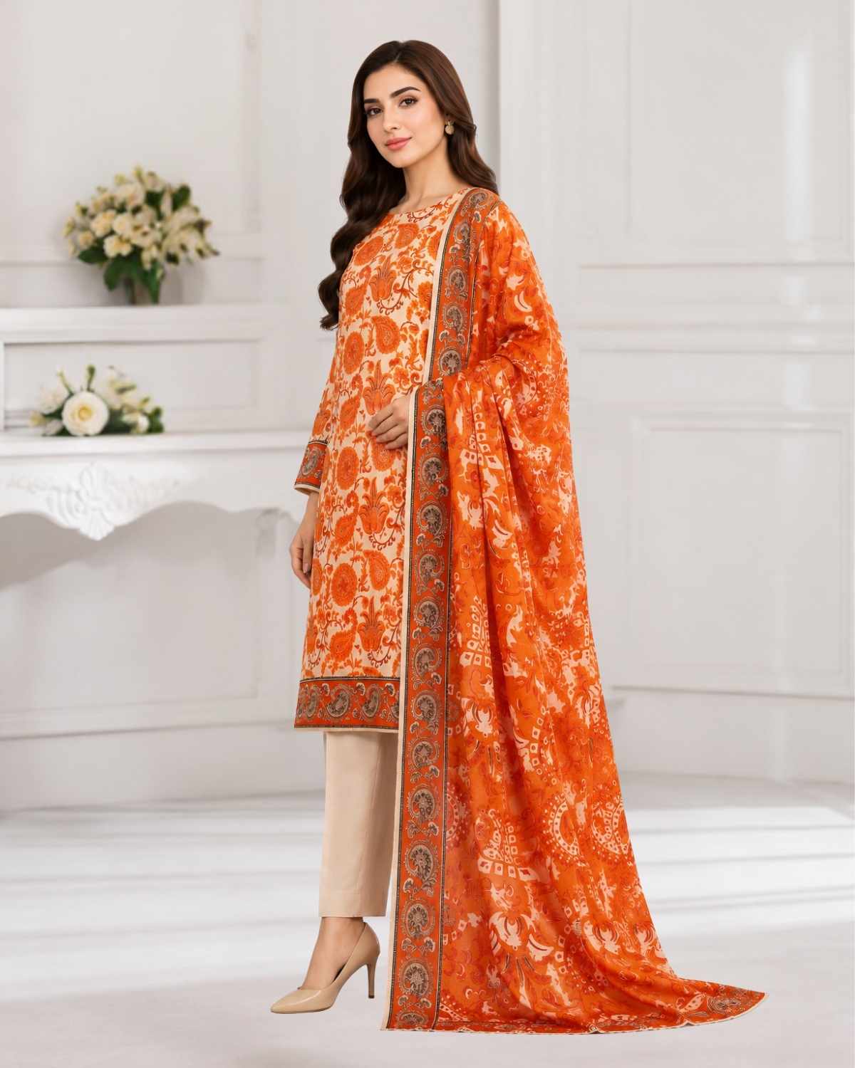 3 Pc Lawn Unstitched