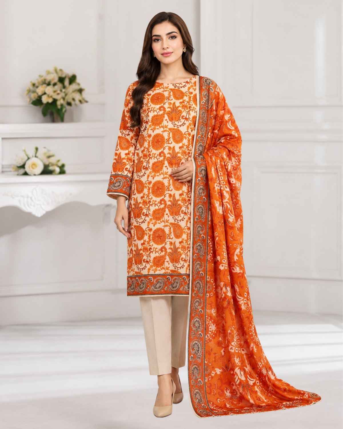 3 Pc Lawn Unstitched