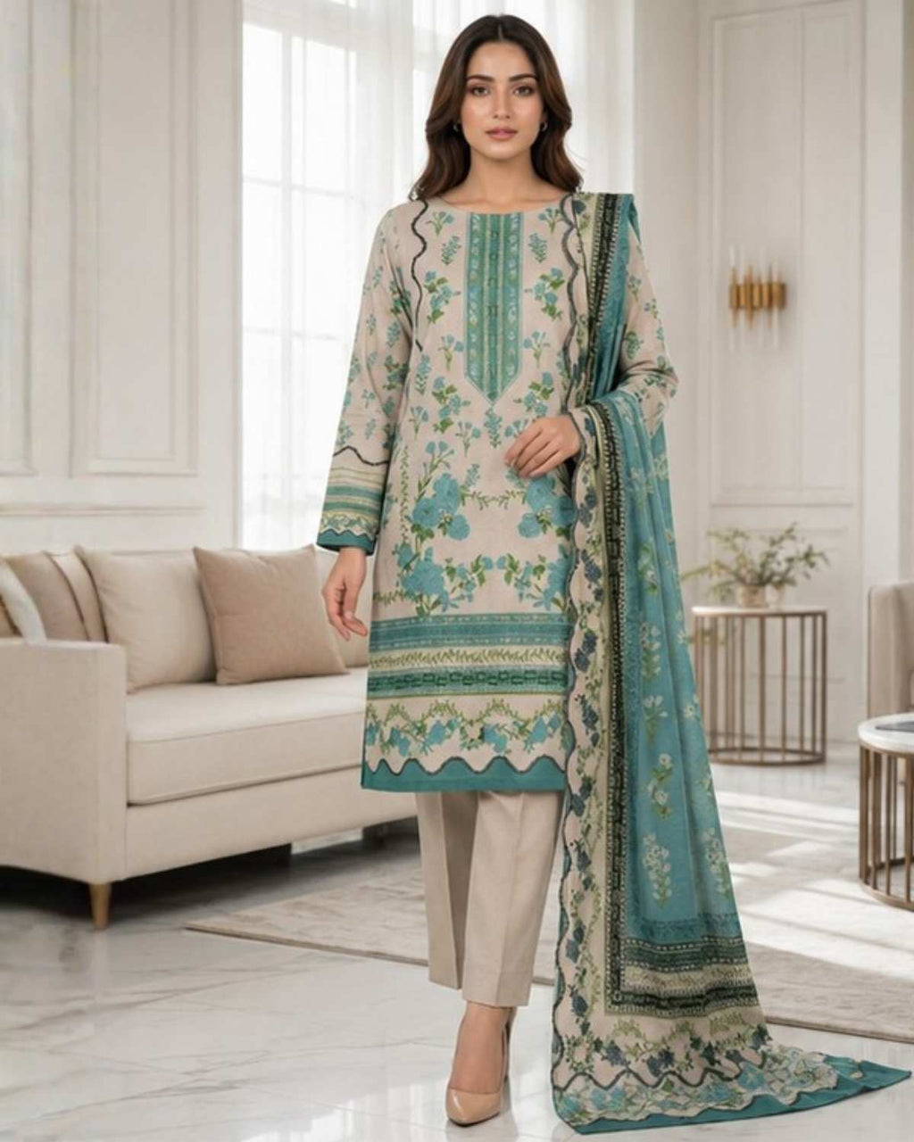 3 Pc Lawn Unstitched