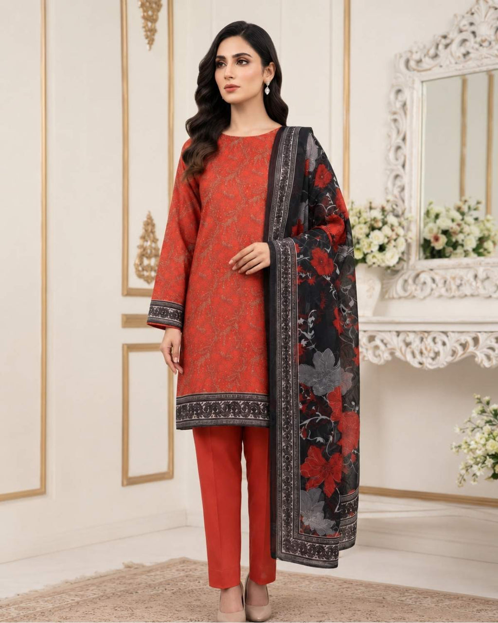 3 Pc Lawn Unstitched