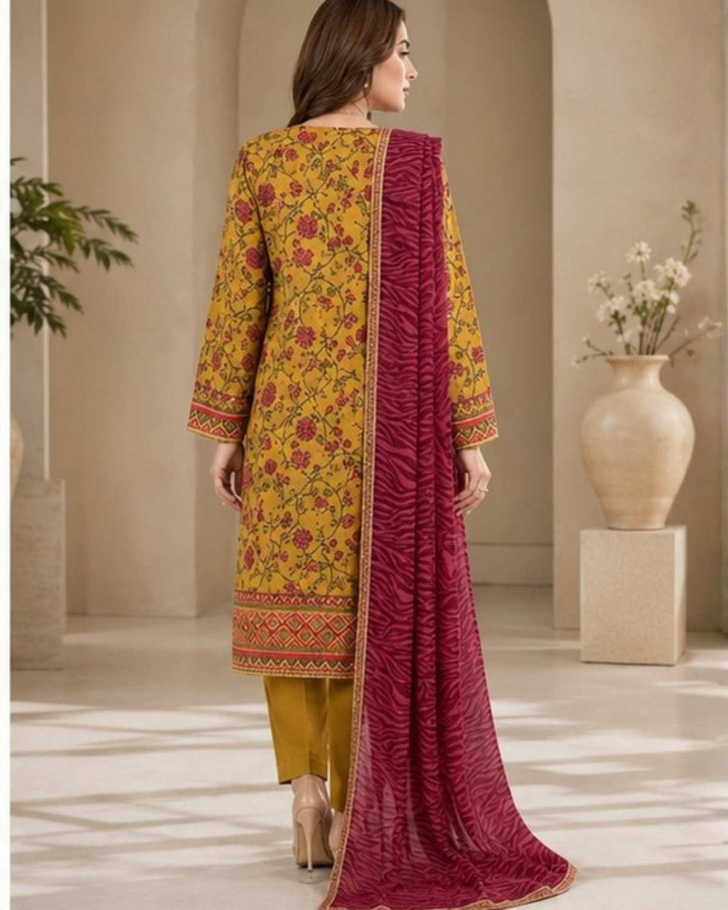 3 Pc Lawn Unstitched