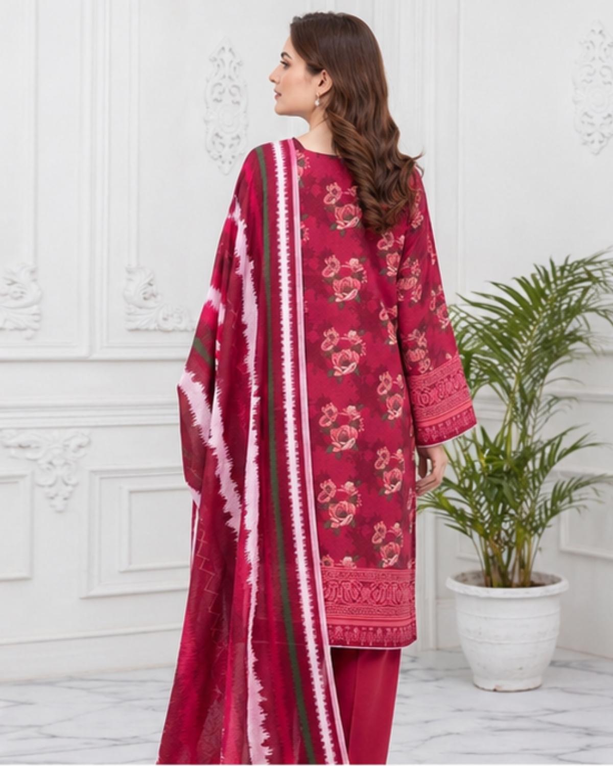 3 Pc Lawn Unstitched