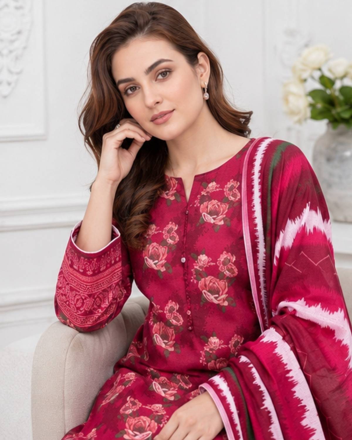 3 Pc Lawn Unstitched
