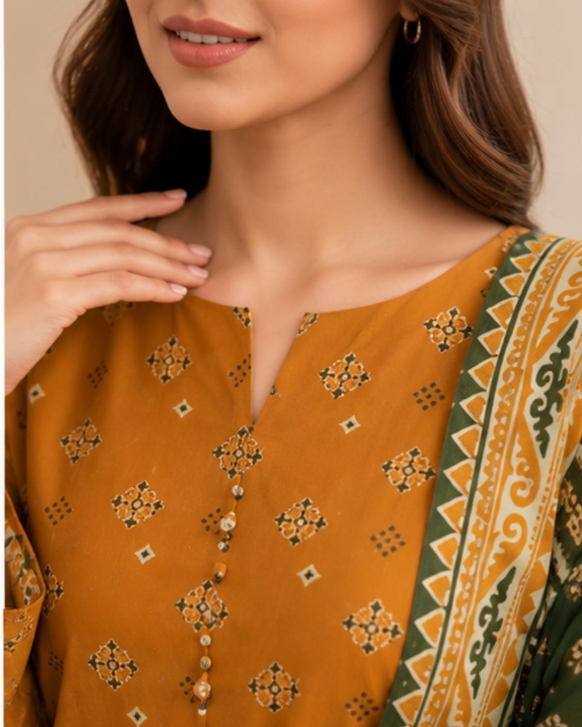3 Pc Lawn Unstitched