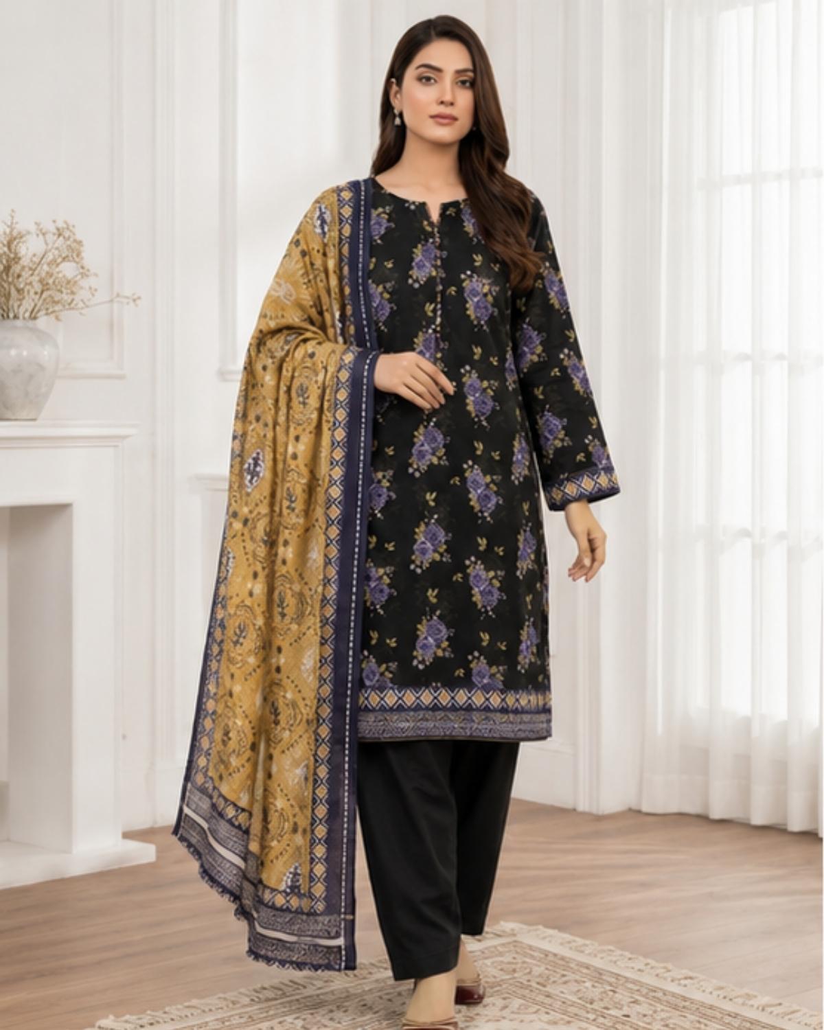 3 Pc Lawn Unstitched
