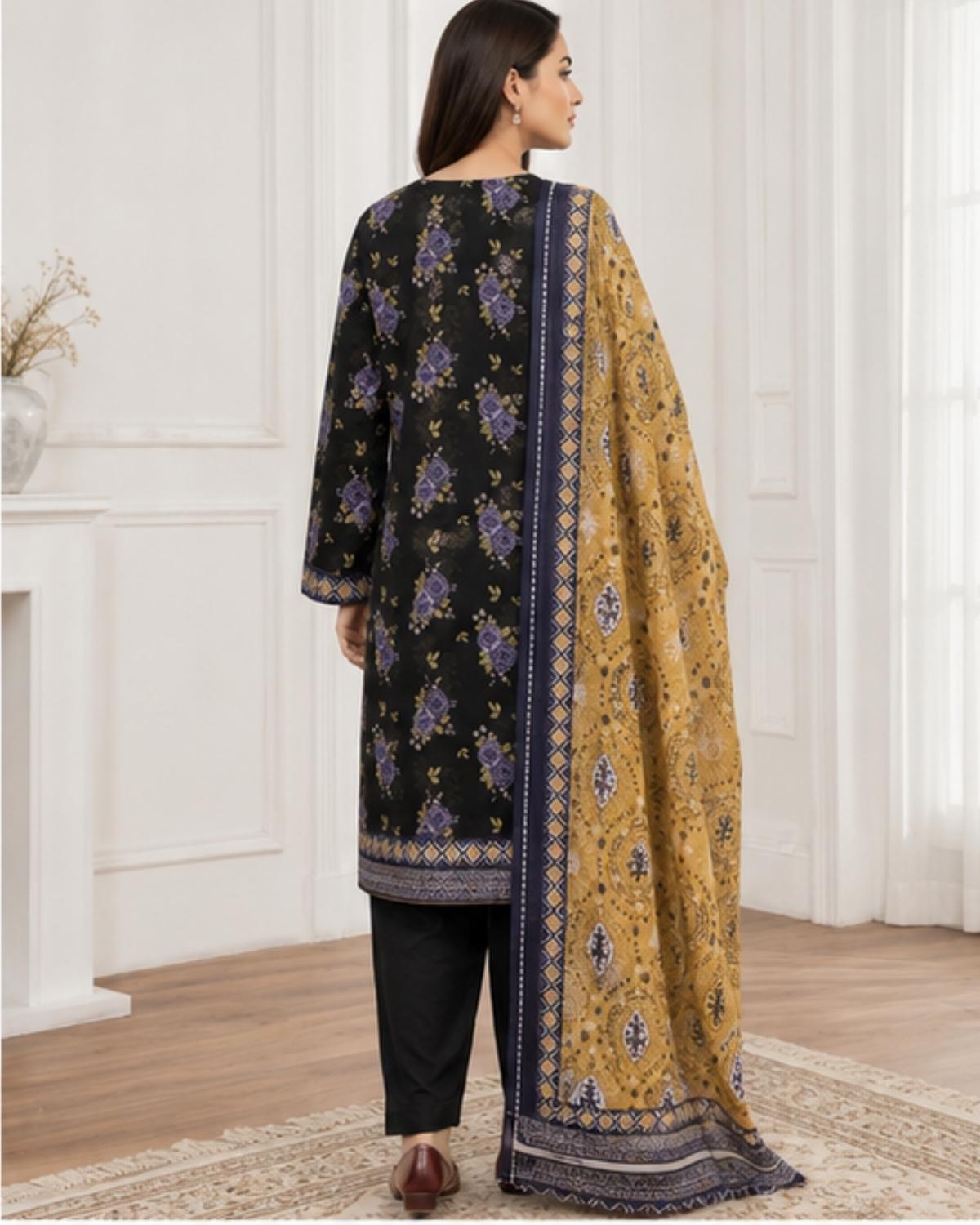 3 Pc Lawn Unstitched