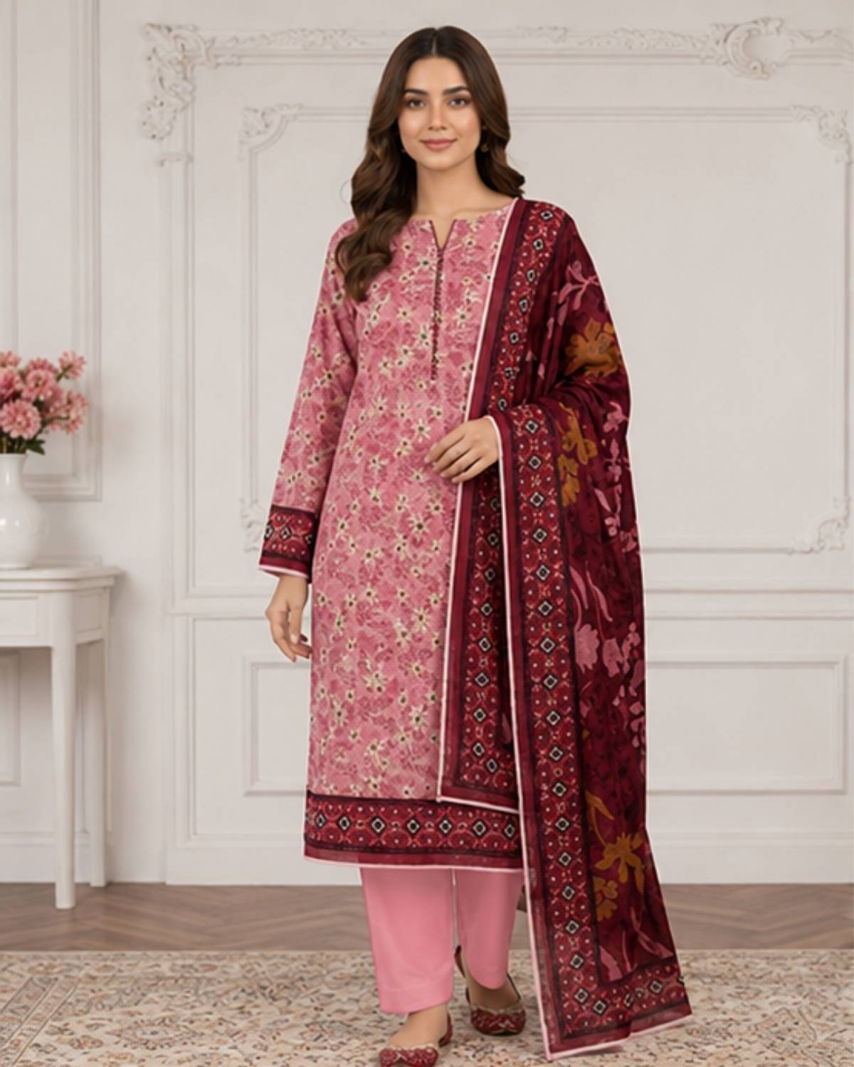 3 Pc Lawn Unstitched