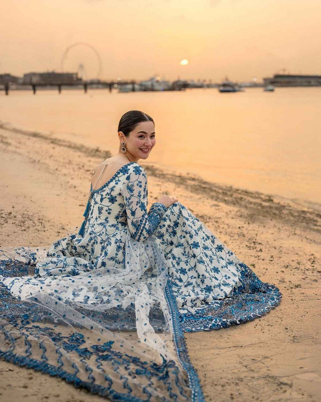 Embroidered chiffon Suit - KHADIJAZEmbroidered