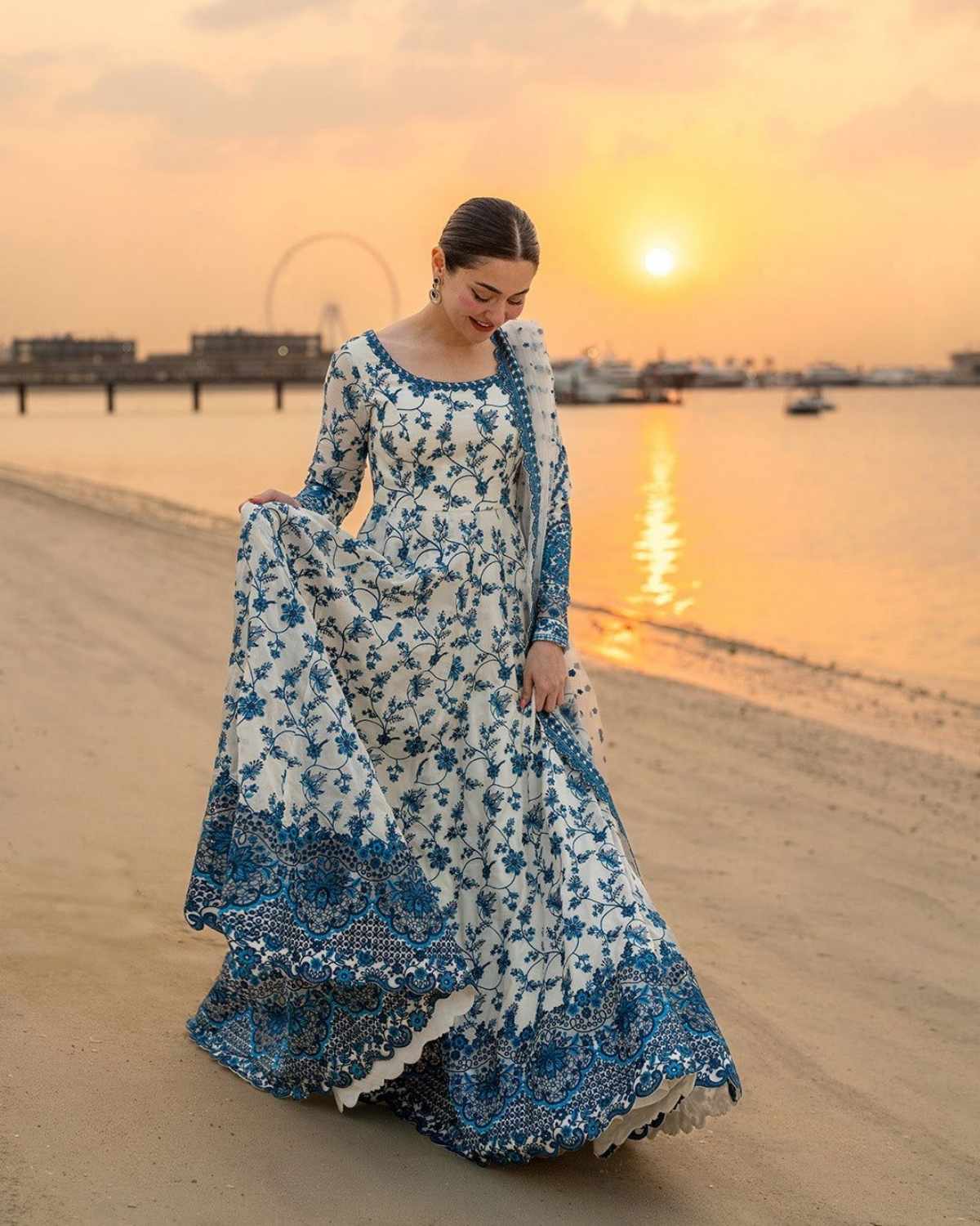 Embroidered chiffon Suit - KHADIJAZEmbroidered