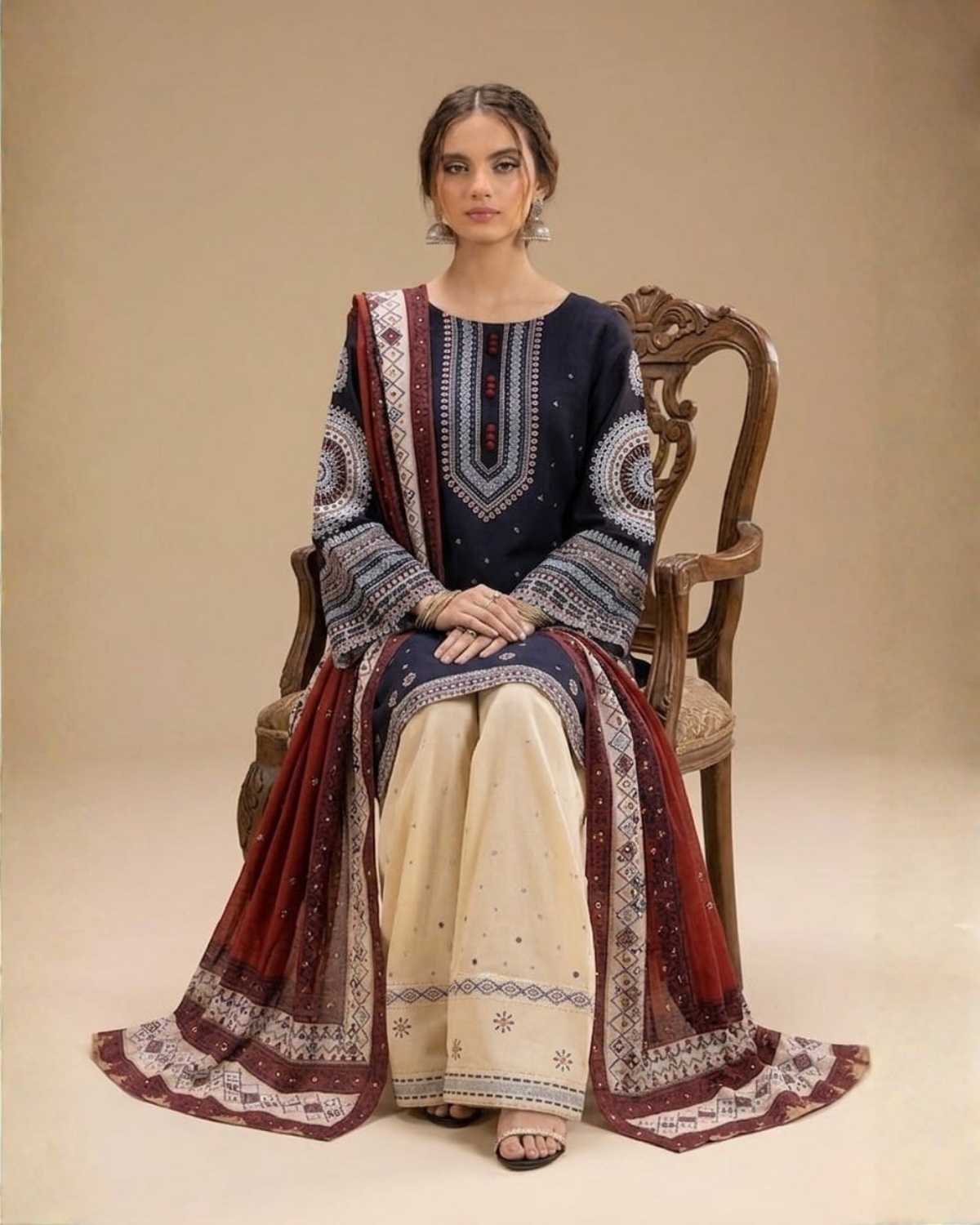 Embroidered Lawn - KHADIJAZEmbroidered