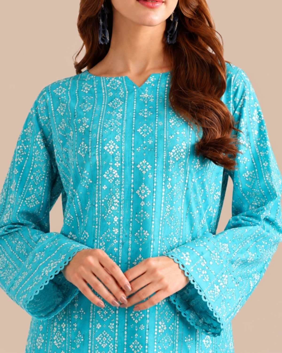 2 Pc Lawn Unstitched