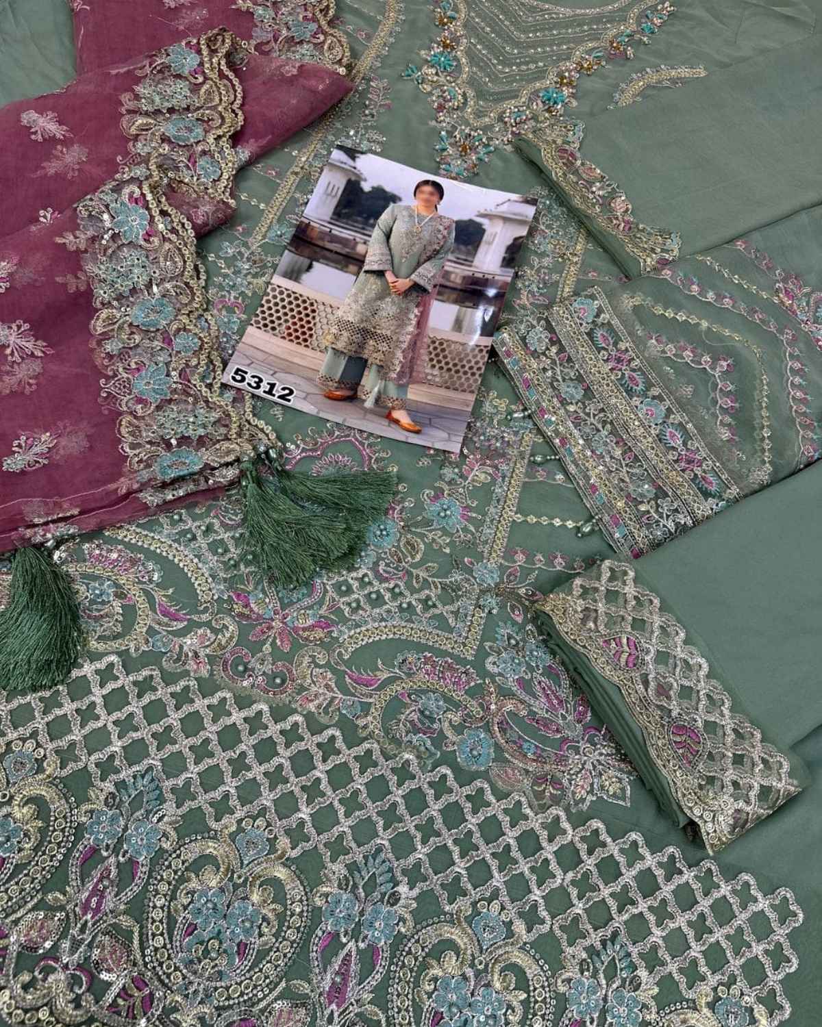 Luxury Embroidered Chiffon - KHADIJAZluxury