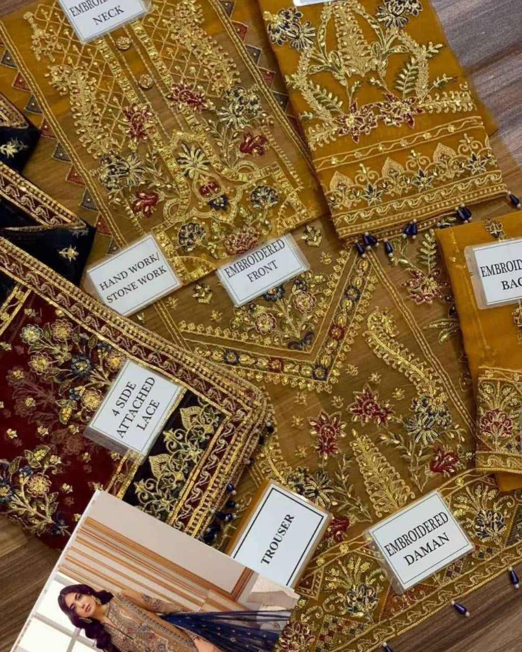 Organza Embroidered Suit - KHADIJAZluxury