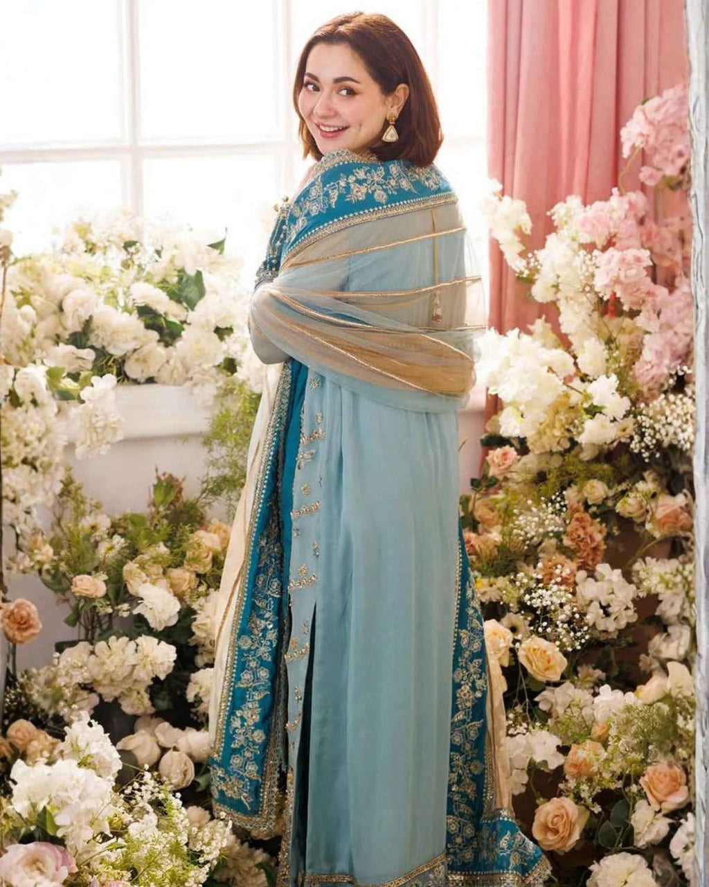Organza Embroidered Suit - KHADIJAZluxury