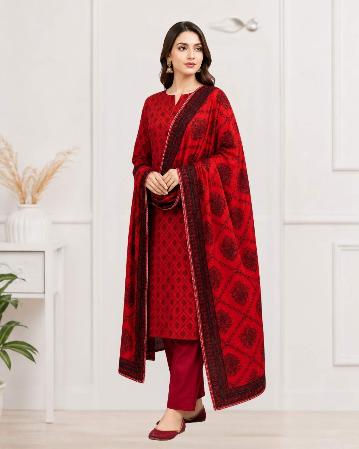3 Pc Lawn Unstitched