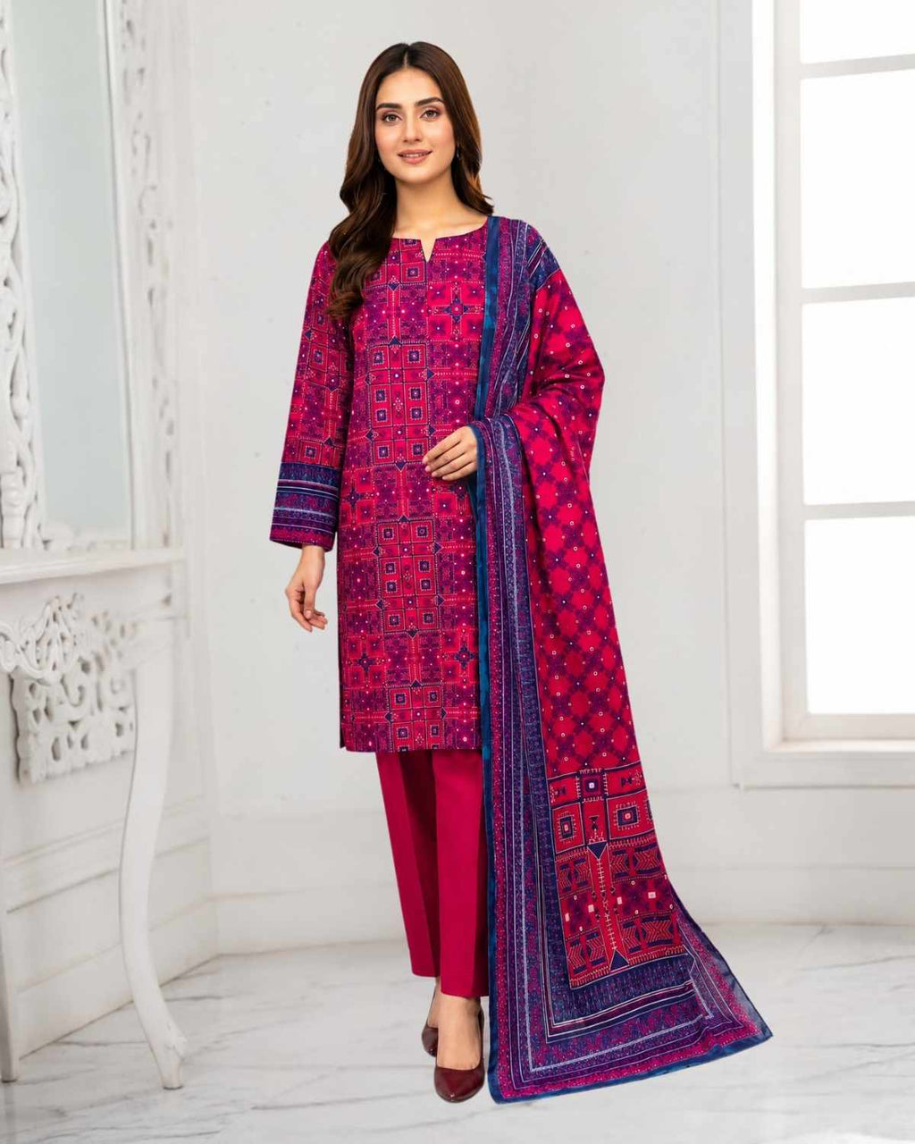3 Pc Lawn Unstitched