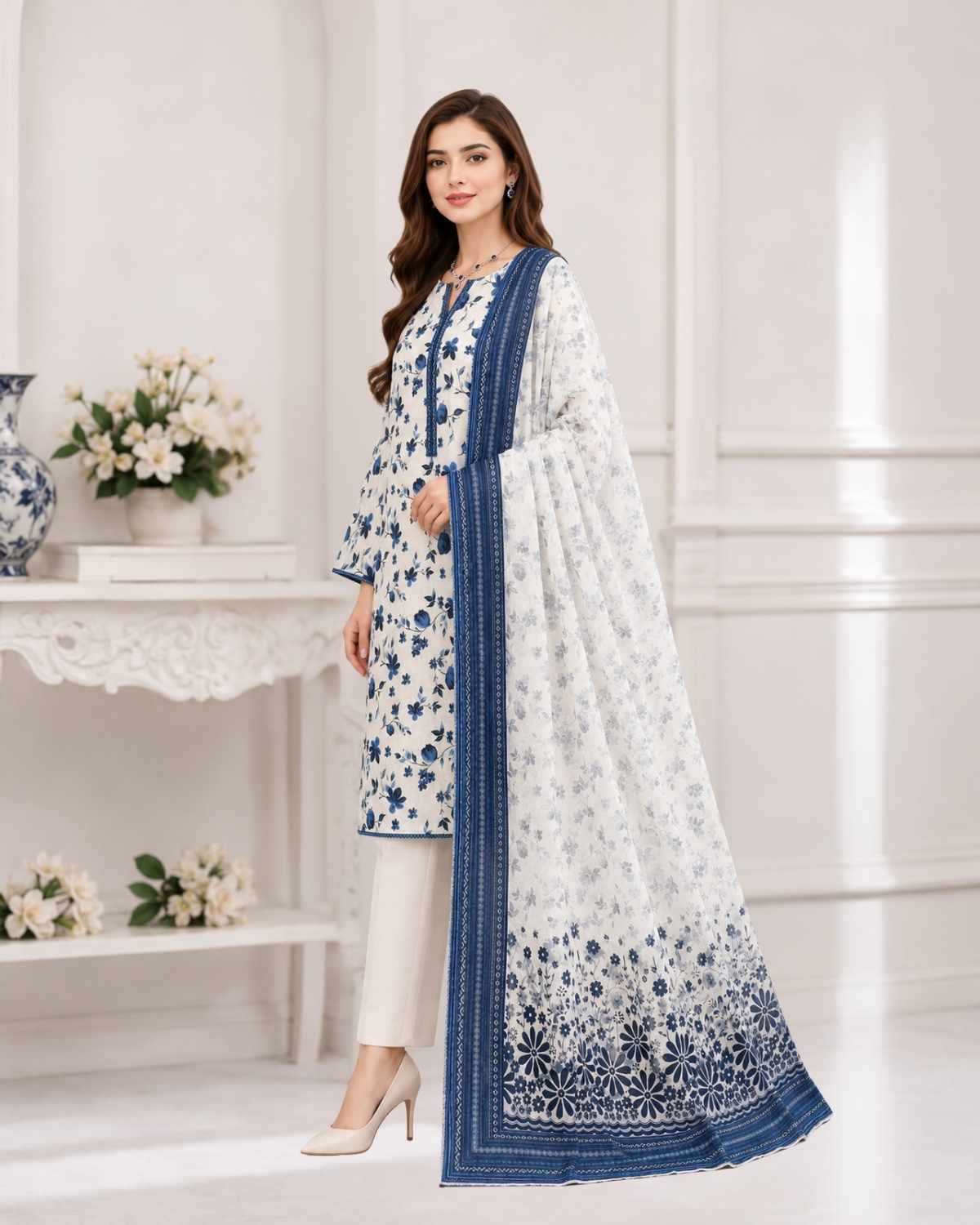 3 Pc Lawn Unstitched